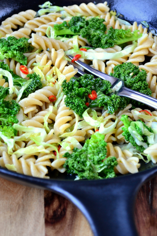 Kale and Cabbage Pasta Recipe